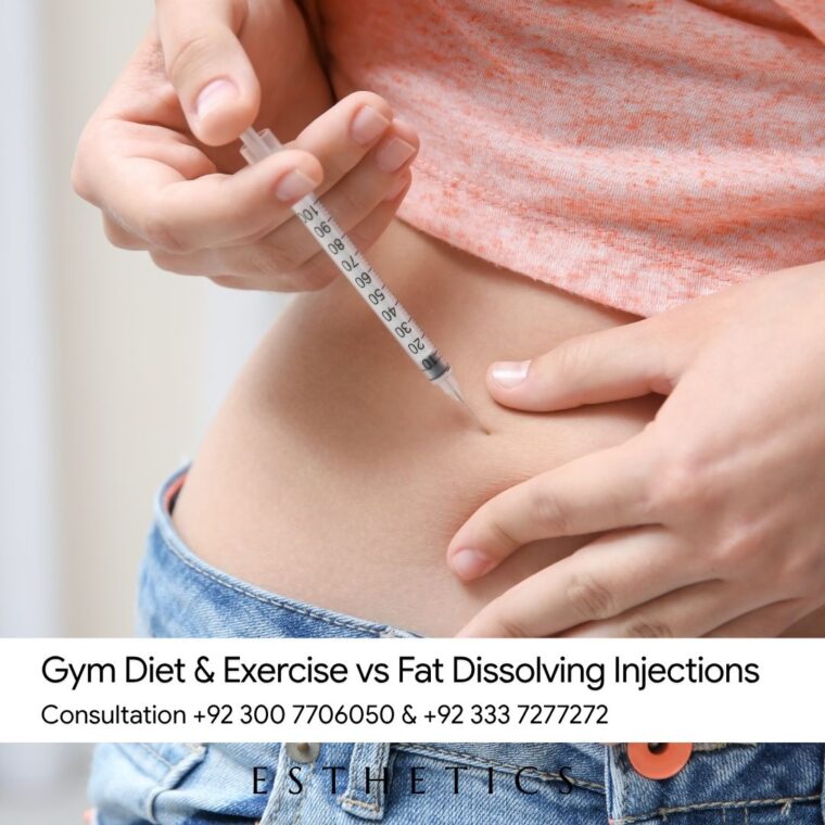 Gym Diet Exercise vs Fat Dissolving Injections